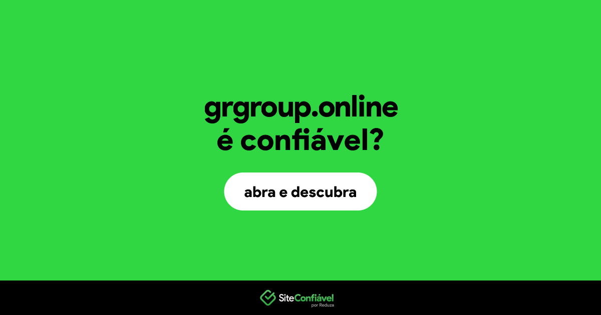 O site grgroup.online é confiável?