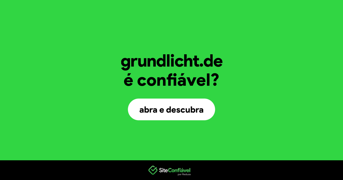 O site grundlicht.de é confiável?