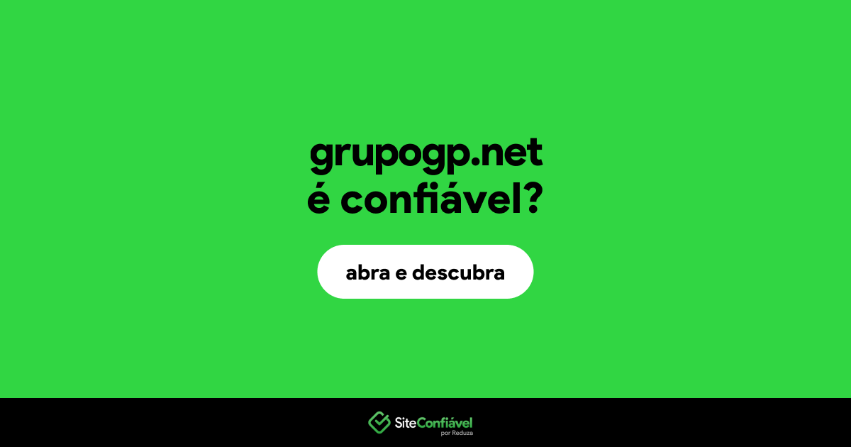 O site grupogp.net é confiável?