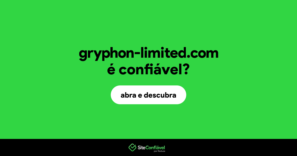 O site gryphon-limited.com é confiável?