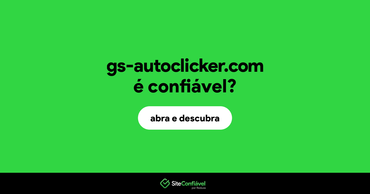 O site gs-autoclicker.com é confiável?