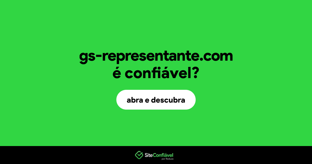O site gs-representante.com é confiável?