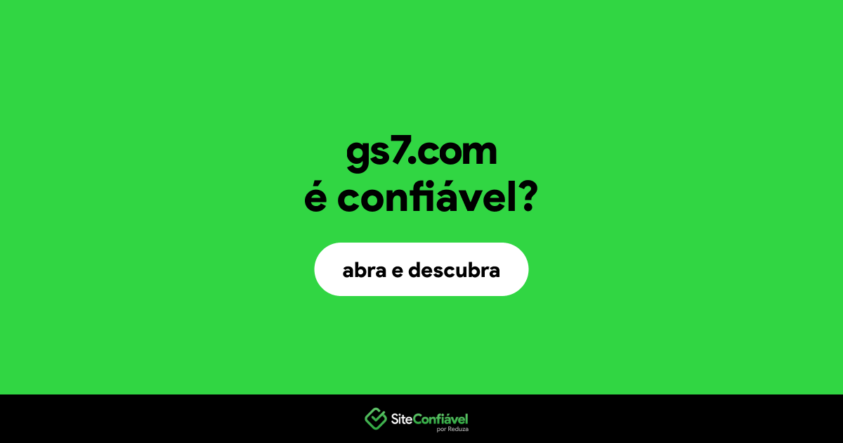 O site gs7.com é confiável?