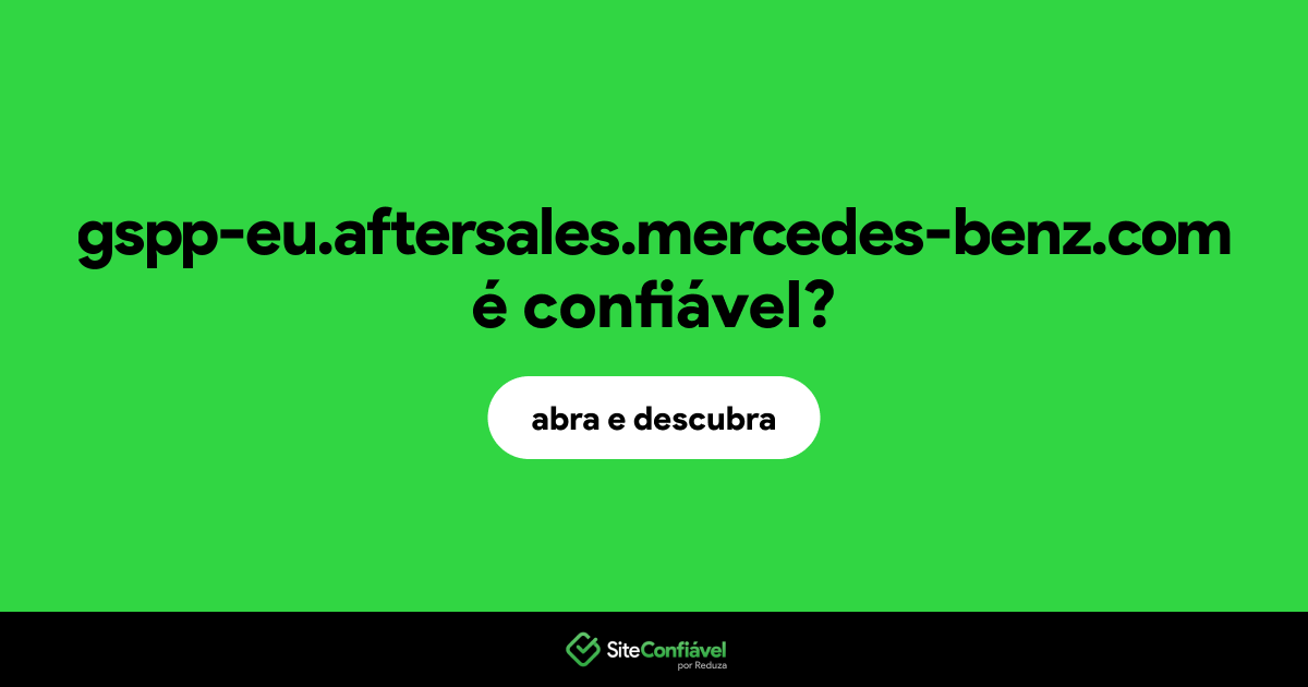 O site gspp-eu.aftersales.mercedes-benz.com é confiável?