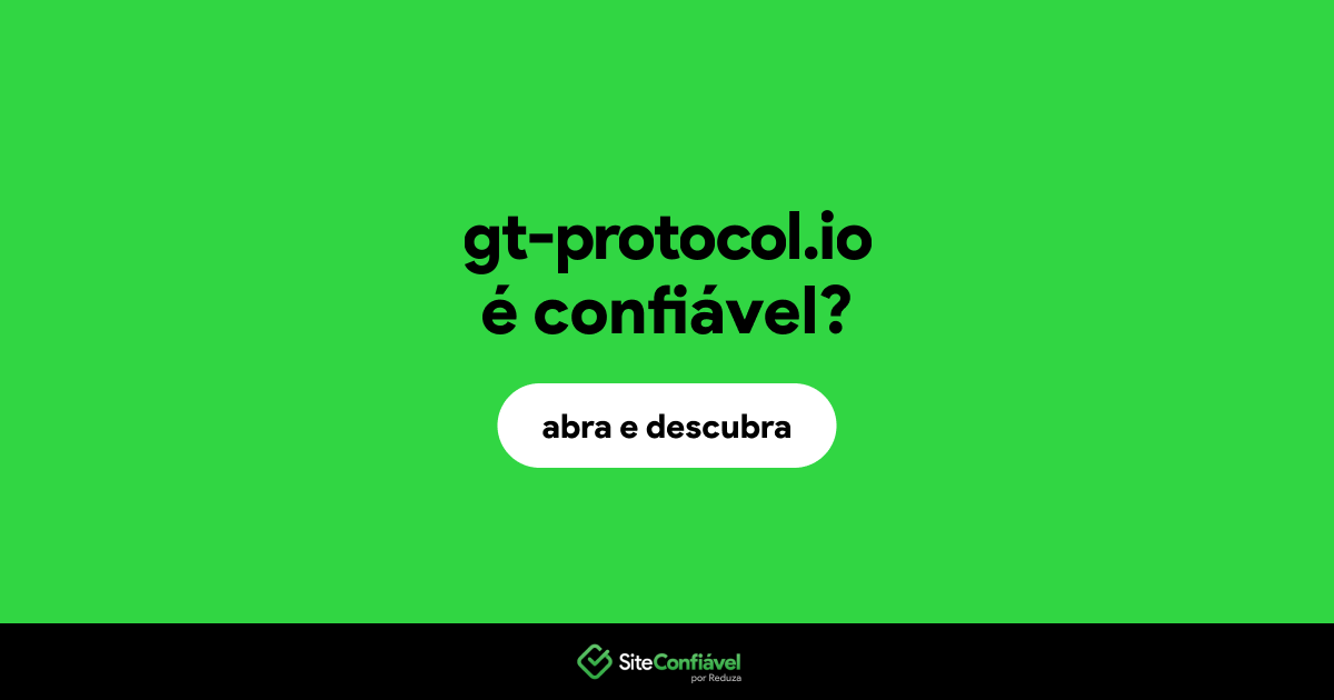 O site gt-protocol.io é confiável?