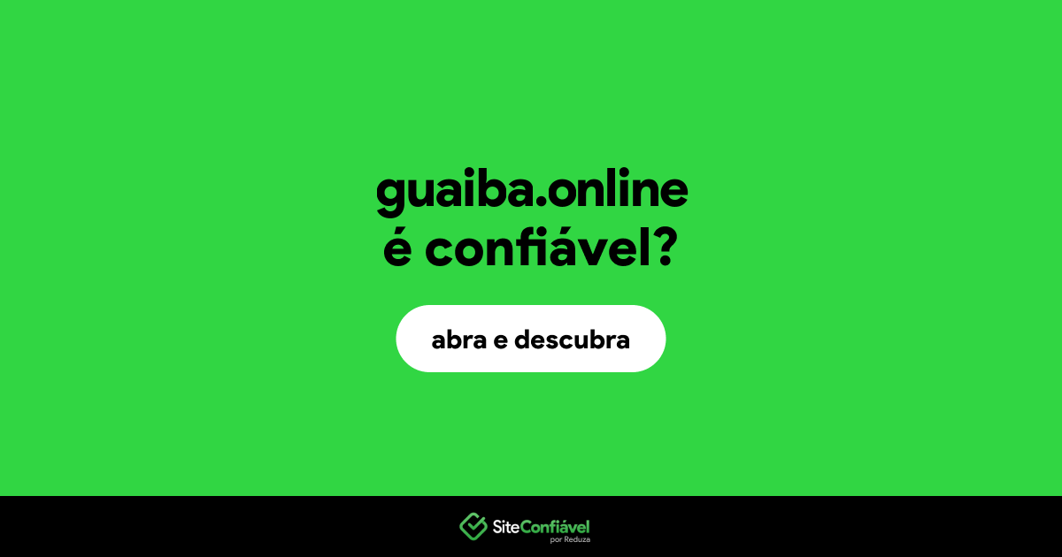 O site guaiba.online é confiável?