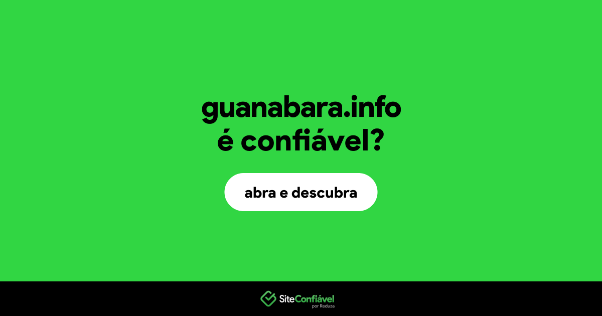 O site guanabara.info é confiável?