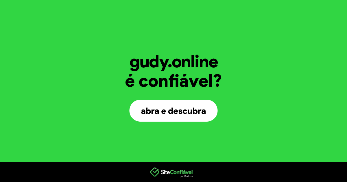 O site gudy.online é confiável?