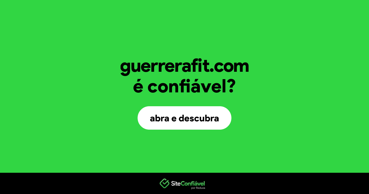 O site guerrerafit.com é confiável?