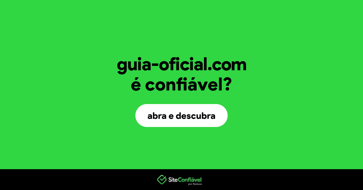 O site guia-oficial.com é confiável?