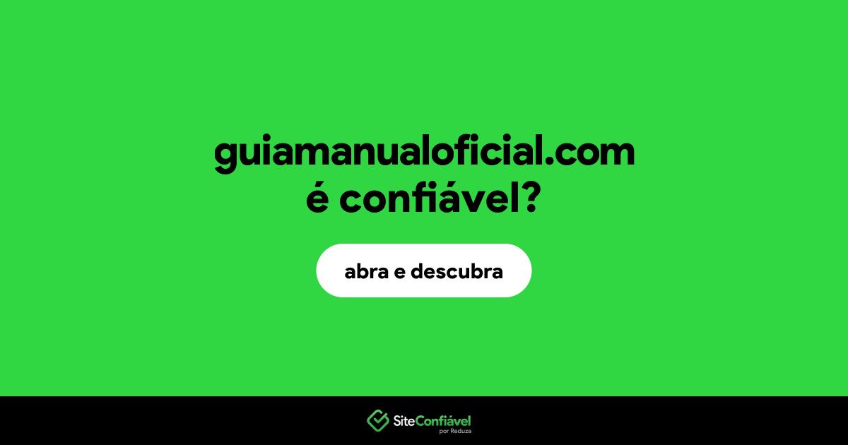 O site guiamanualoficial.com é confiável?