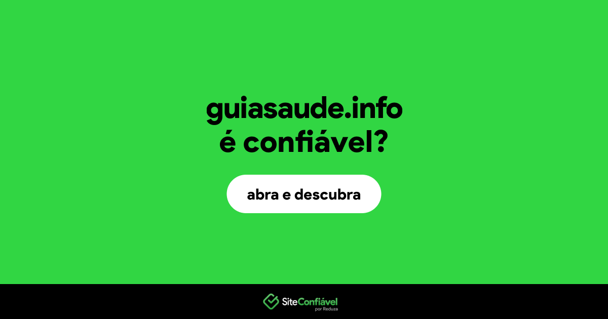 O site guiasaude.info é confiável?