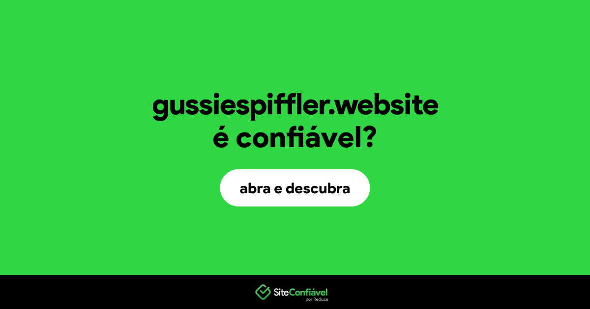 O site gussiespiffler.website é confiável?