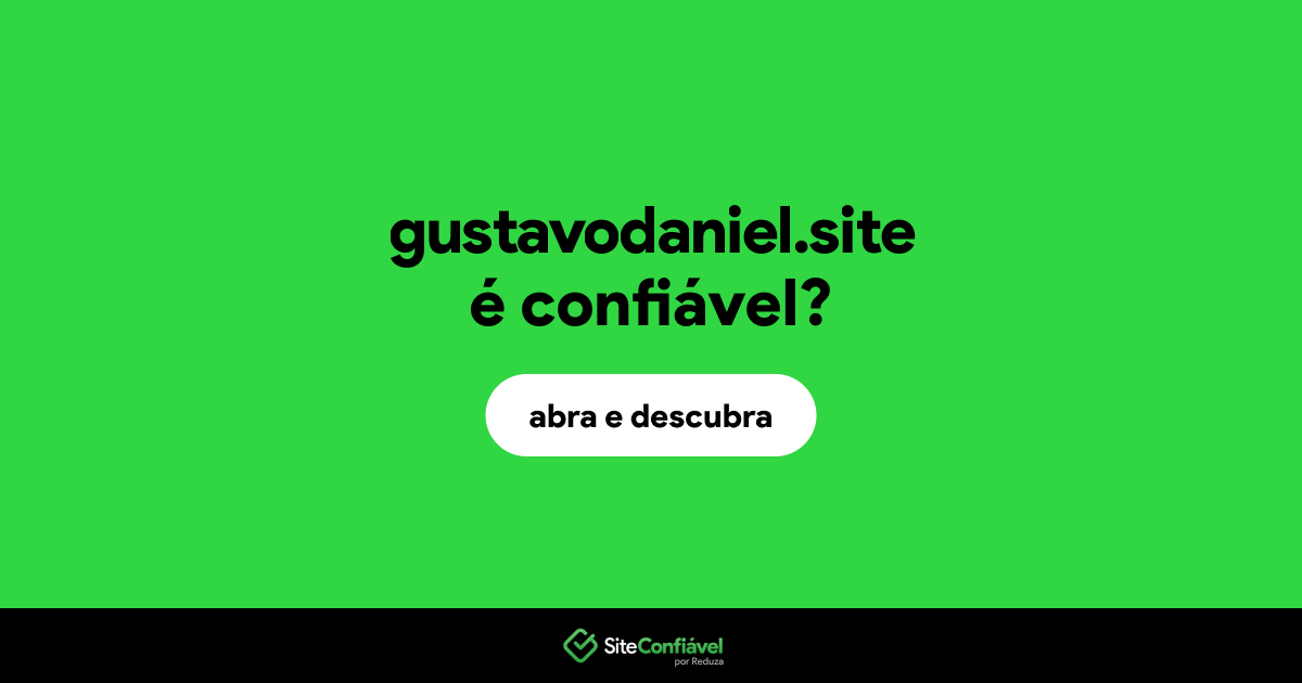O site gustavodaniel.site é confiável?
