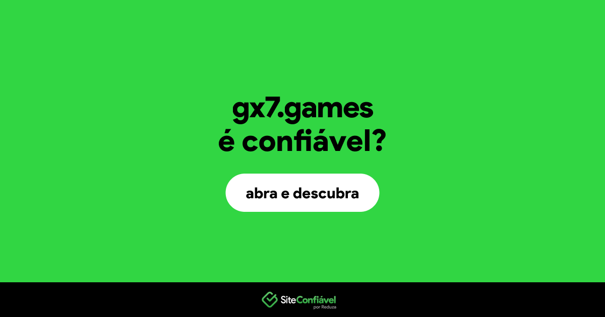 O site gx7.games é confiável?