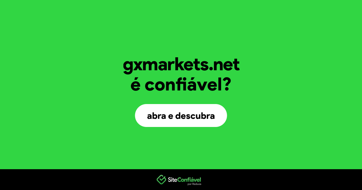 O site gxmarkets.net é confiável?
