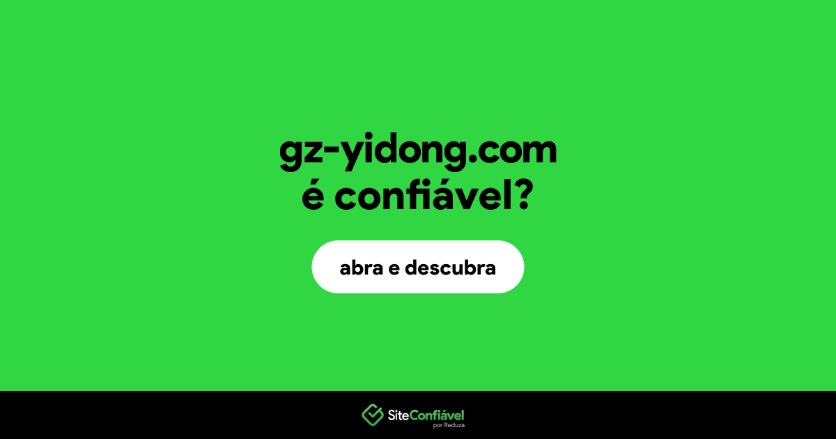 O site gz-yidong.com é confiável?