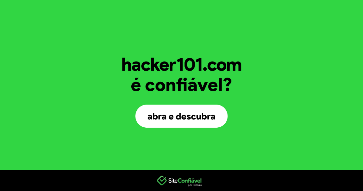 O site hacker101.com é confiável?