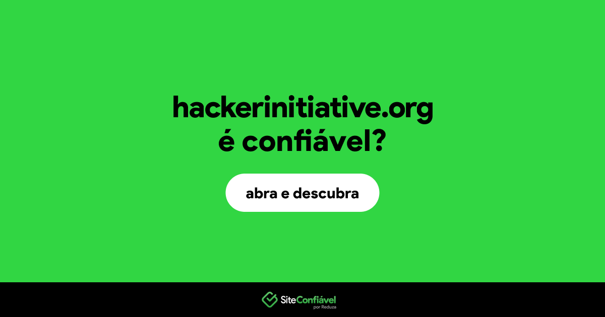 O site hackerinitiative.org é confiável?