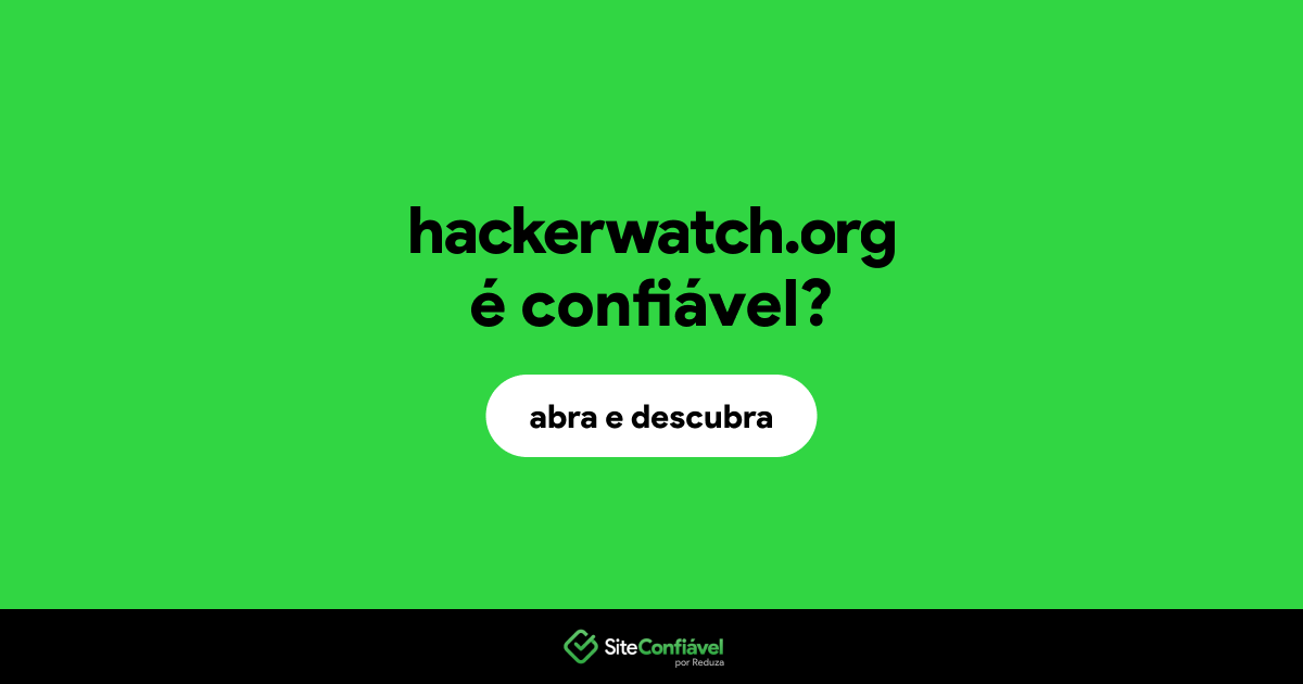 O site hackerwatch.org é confiável?