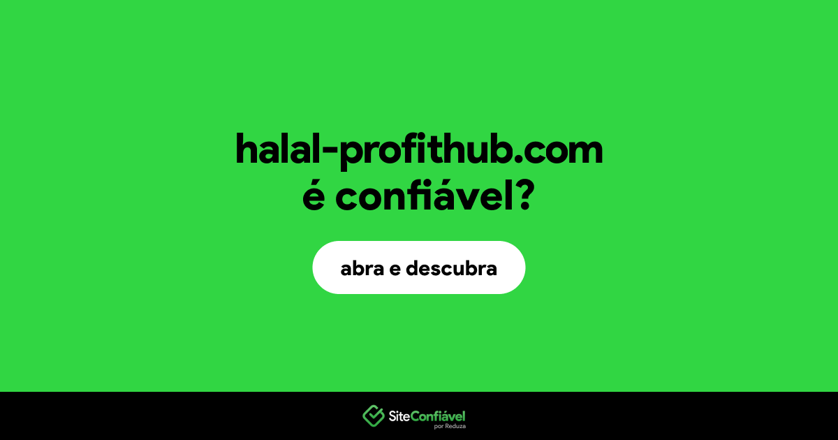 O site halal-profithub.com é confiável?