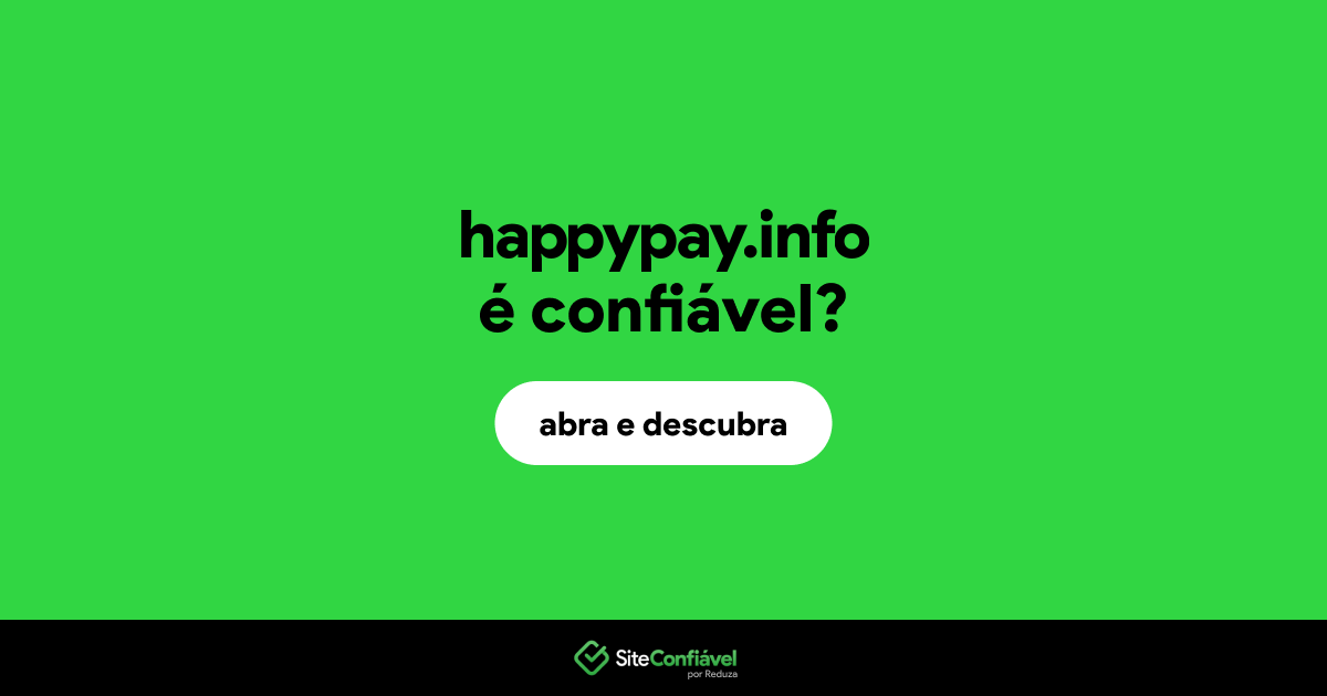 O site happypay.info é confiável?