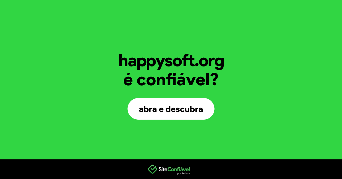 O site happysoft.org é confiável?