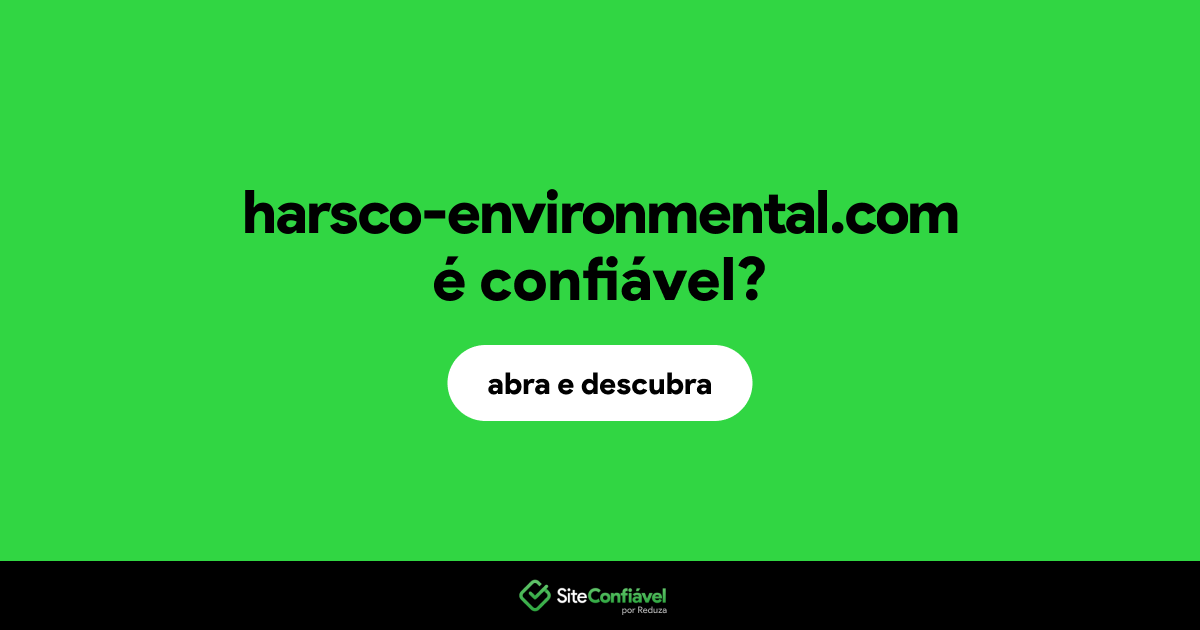 O site harsco-environmental.com é confiável?
