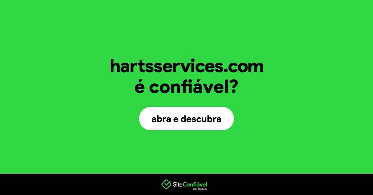 O site hartsservices.com é confiável?