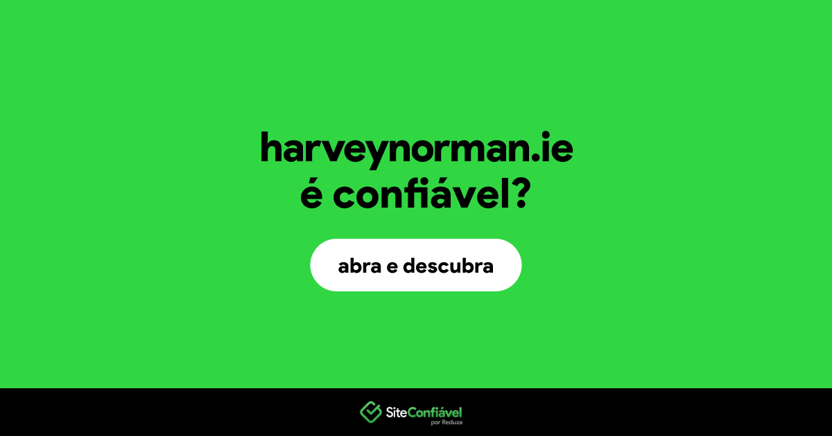 O site harveynorman.ie é confiável?