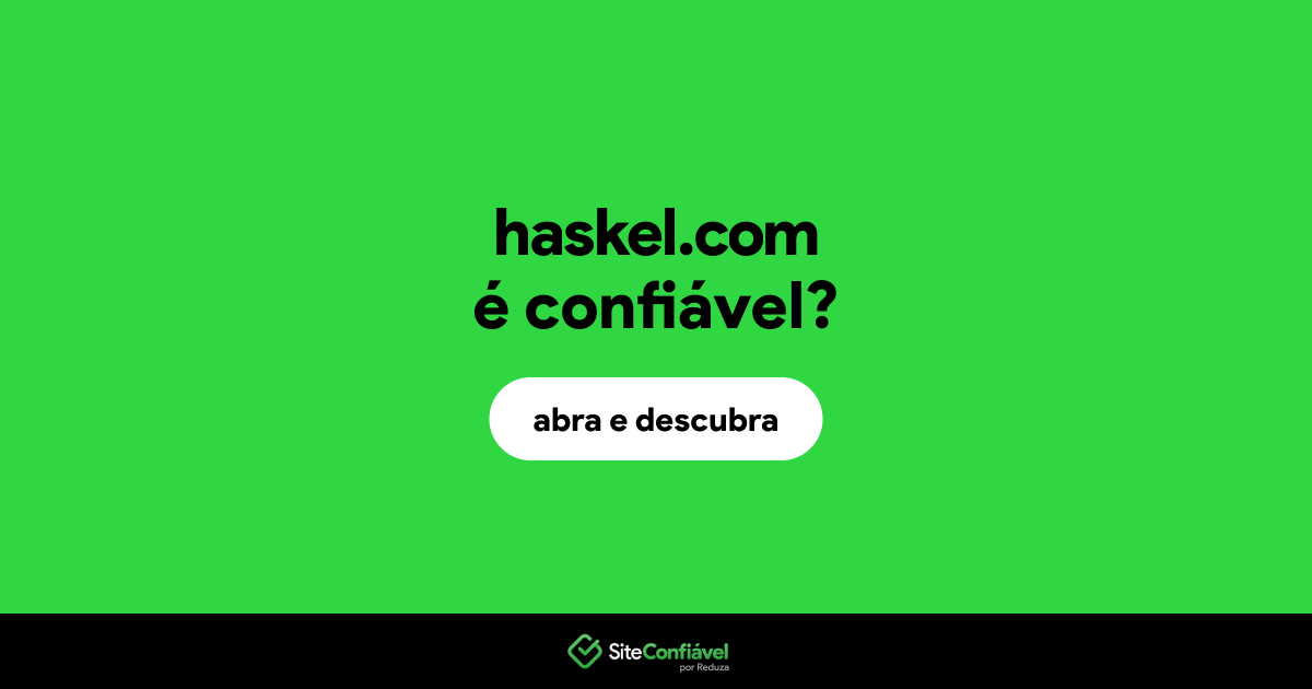 O site haskel.com é confiável?