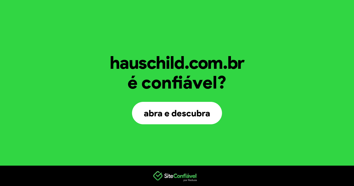 O site hauschild.com.br é confiável?