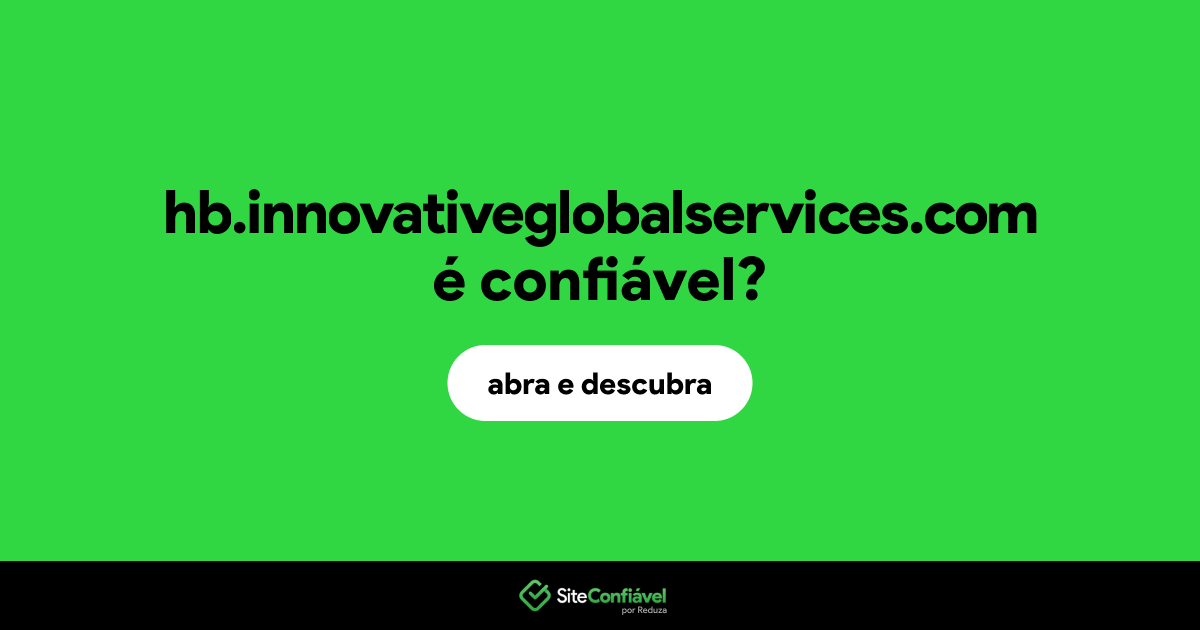O site hb.innovativeglobalservices.com é confiável?