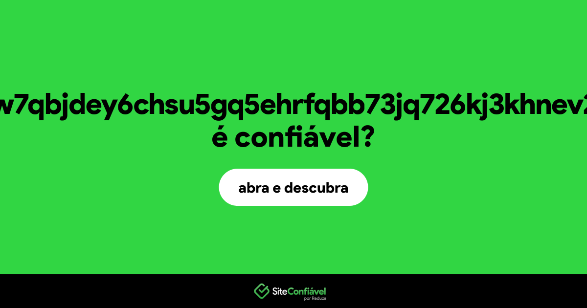 O site hbl6udan73w7qbjdey6chsu5gq5ehrfqbb73jq726kj3khnev2yarlid.onion é confiável?