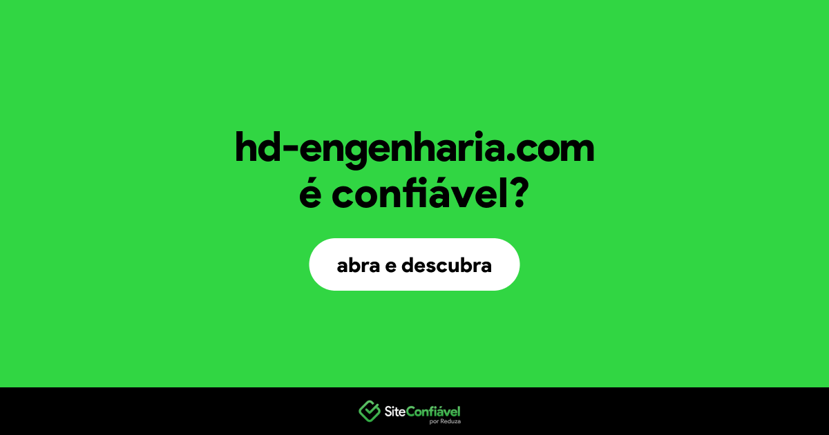 O site hd-engenharia.com é confiável?