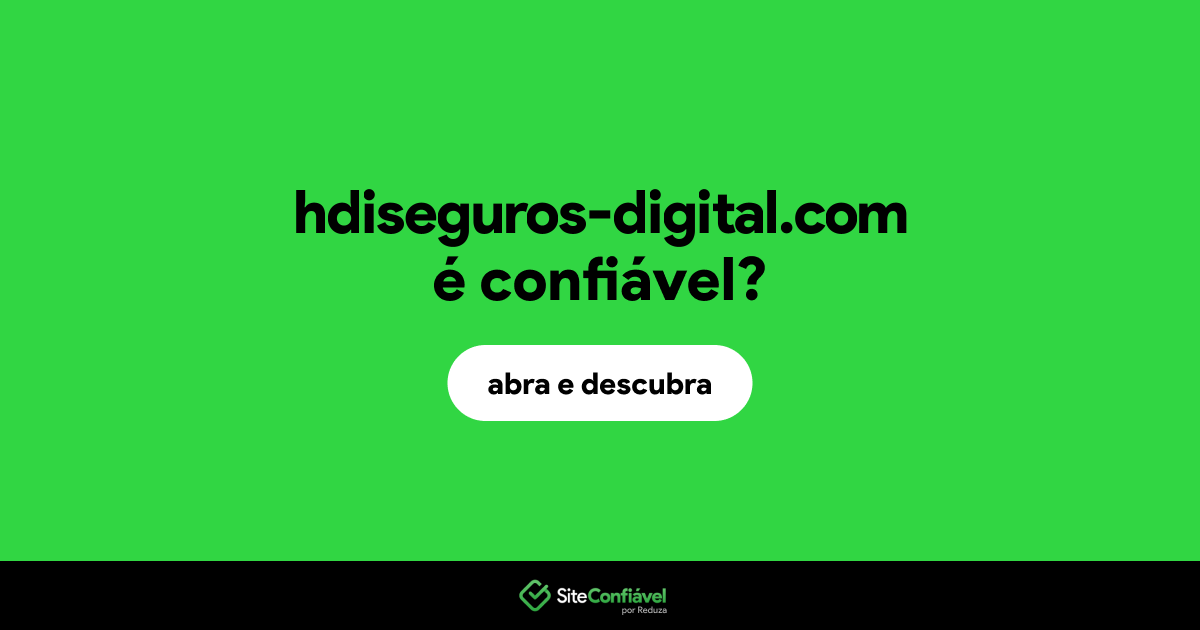 O site hdiseguros-digital.com é confiável?