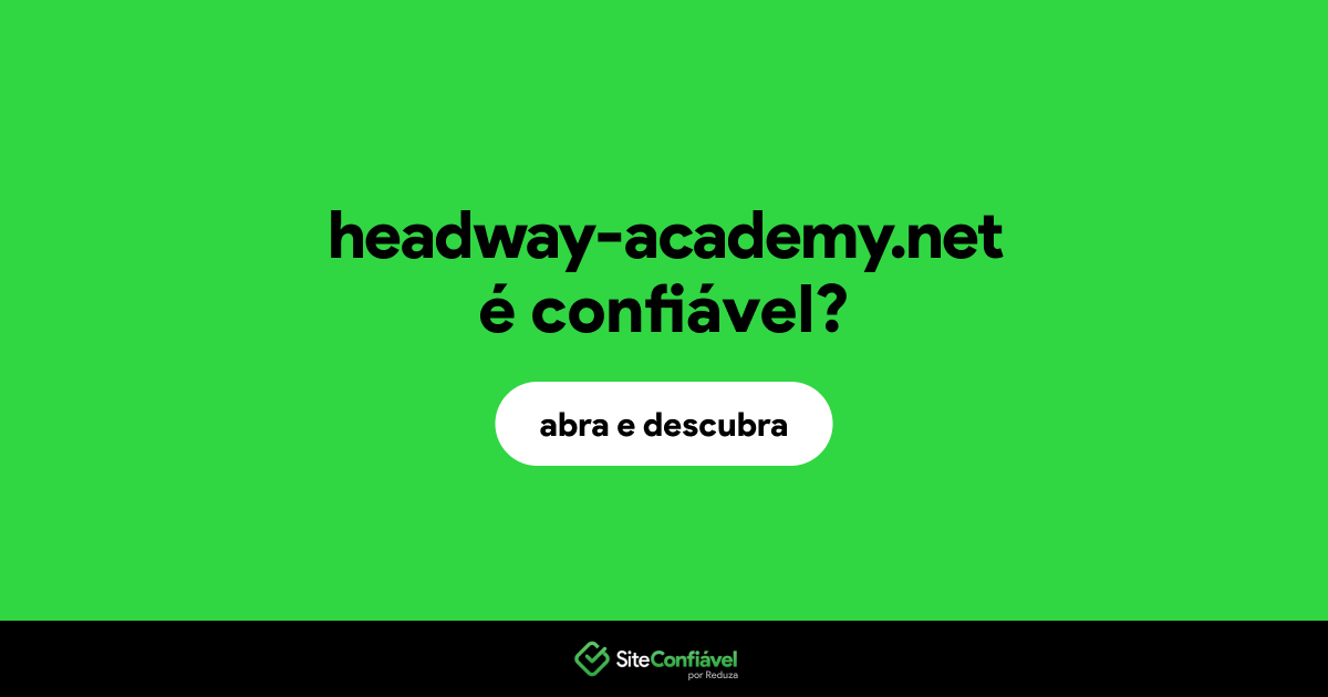 O site headway-academy.net é confiável?