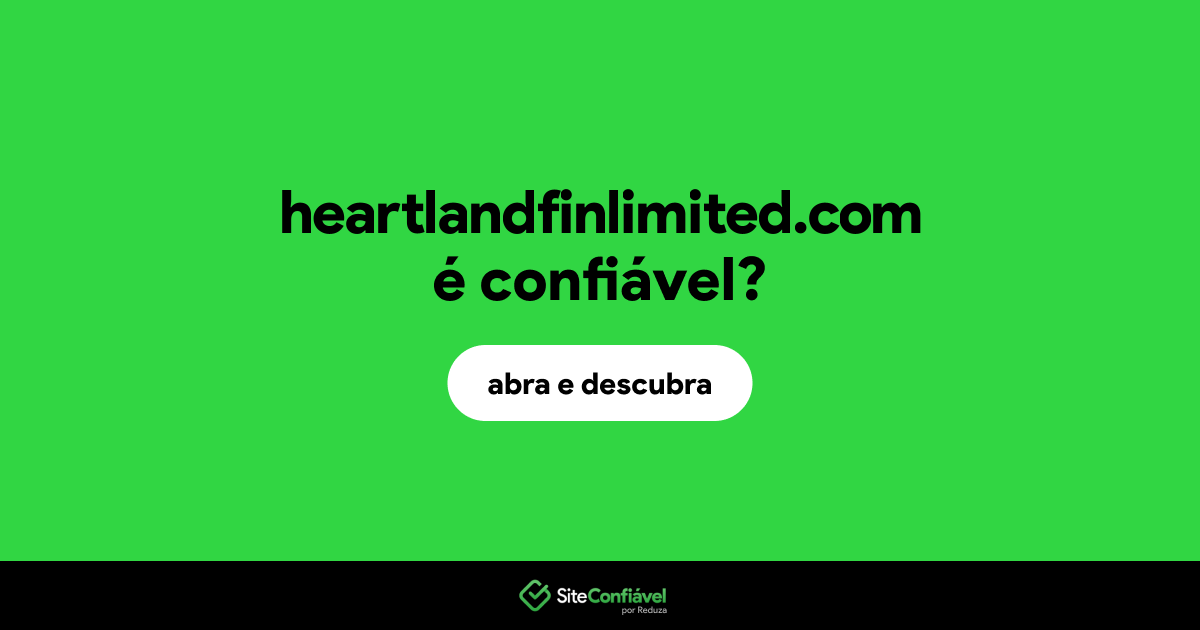 O site heartlandfinlimited.com é confiável?