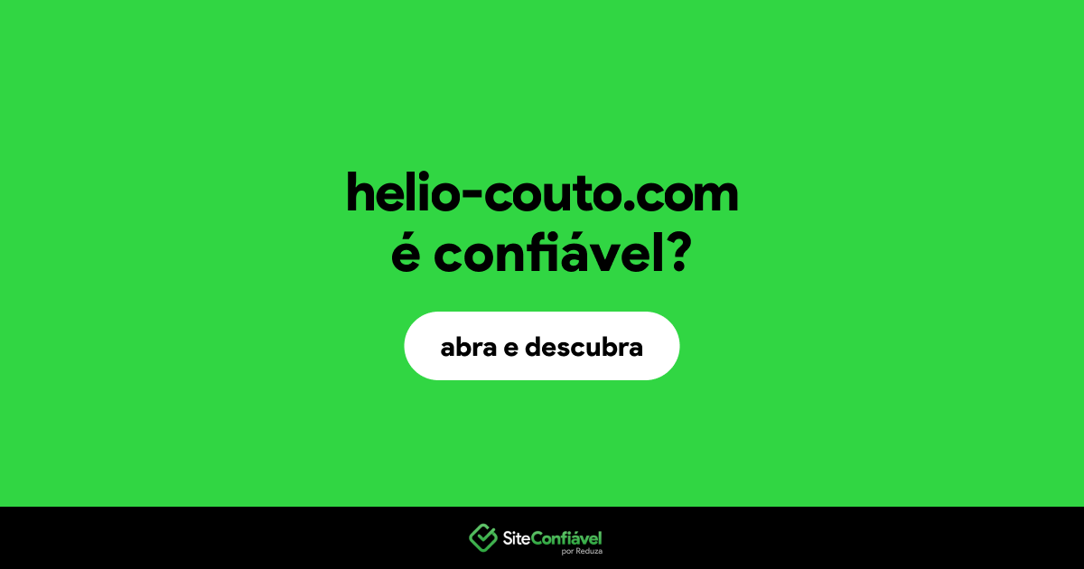 O site helio-couto.com é confiável?