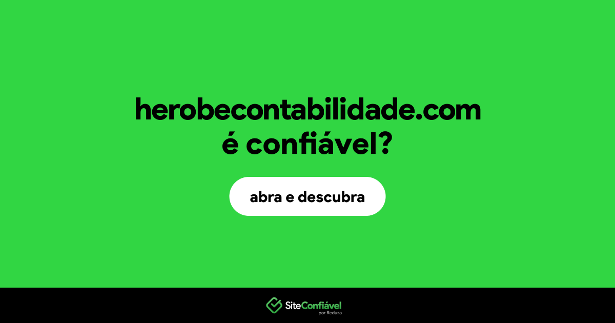 O site herobecontabilidade.com é confiável?