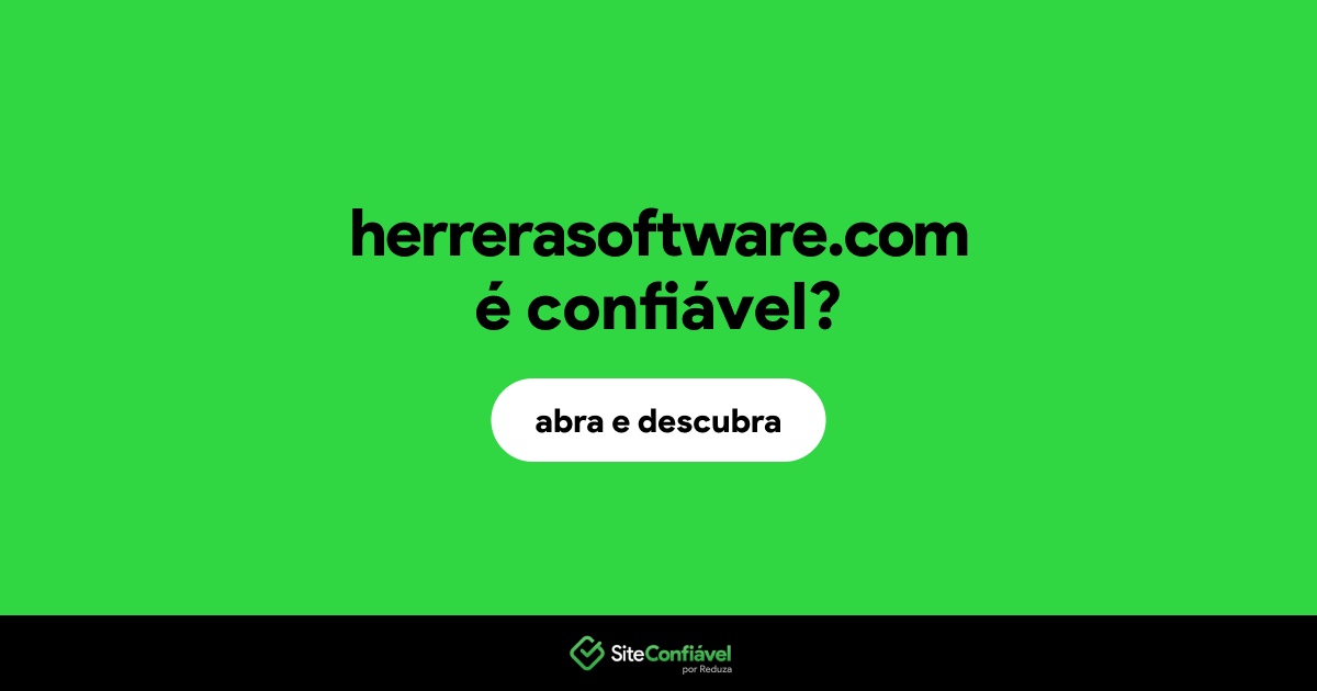 O site herrerasoftware.com é confiável?