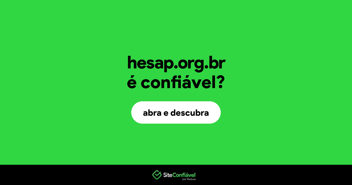 O site hesap.org.br é confiável?