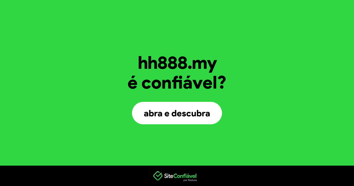 O site hh888.my é confiável?