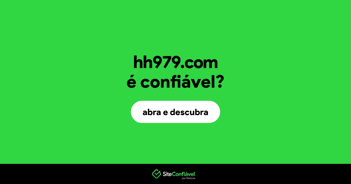 O site hh979.com é confiável?
