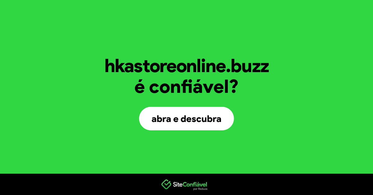 O site hkastoreonline.buzz é confiável?