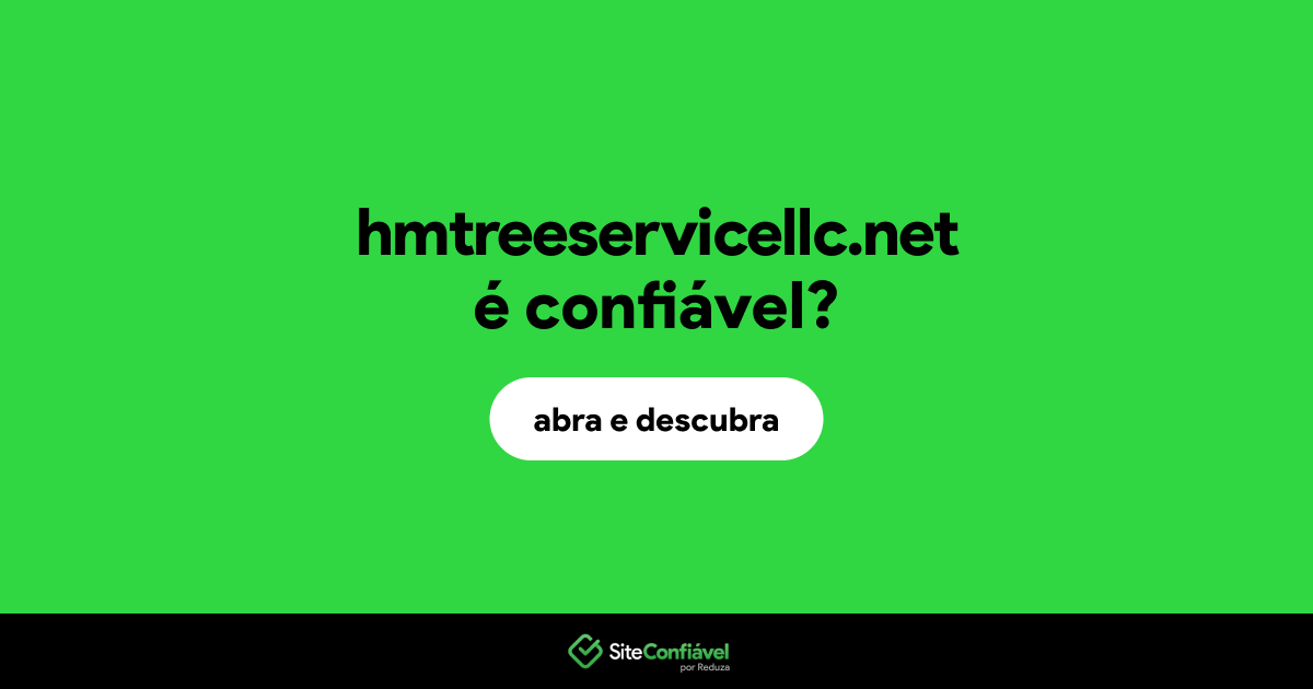 O site hmtreeservicellc.net é confiável?