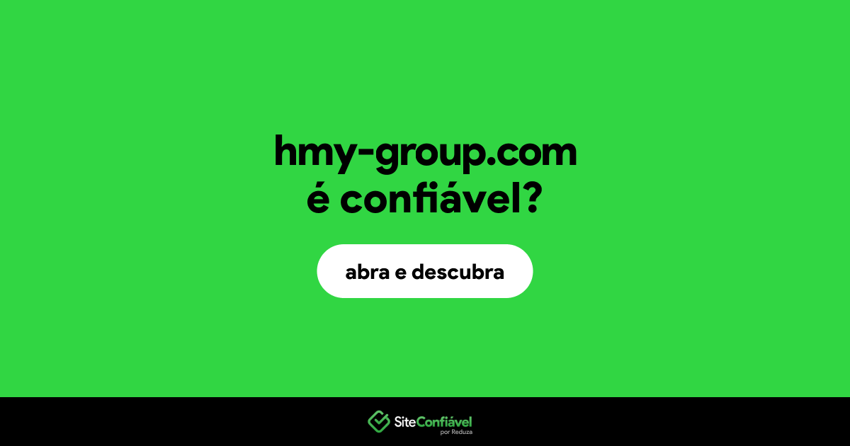 O site hmy-group.com é confiável?
