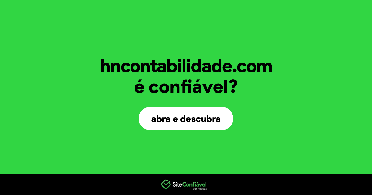 O site hncontabilidade.com é confiável?