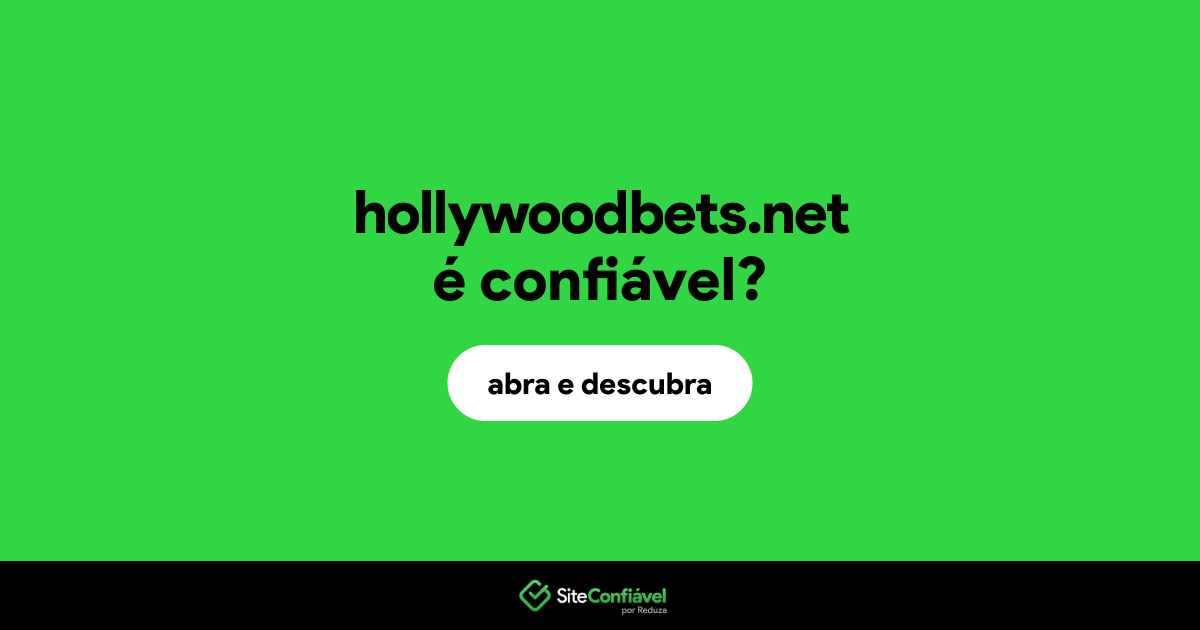 O site hollywoodbets.net é confiável?