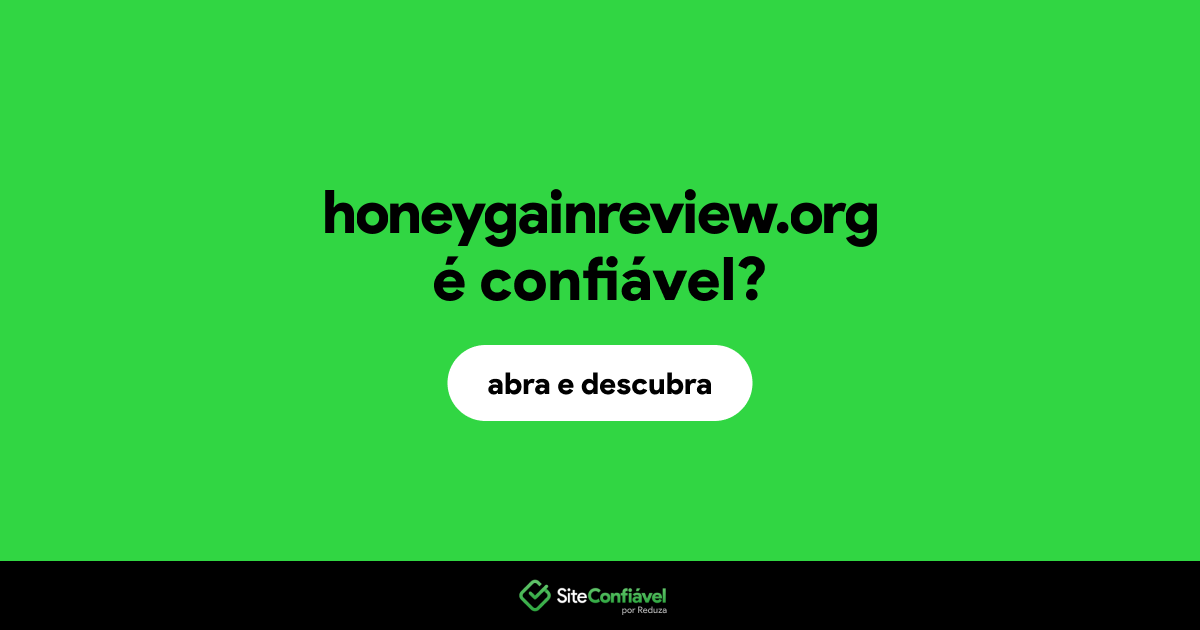O site honeygainreview.org é confiável?